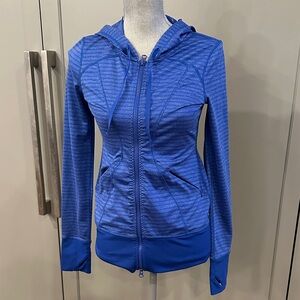 Zella Royal Blue Striped Hoodie